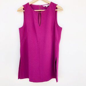Trina Turk Fuchsia Pink Tank Top Side Slit Blouse